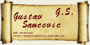 Gustav Samčević vizit kartica